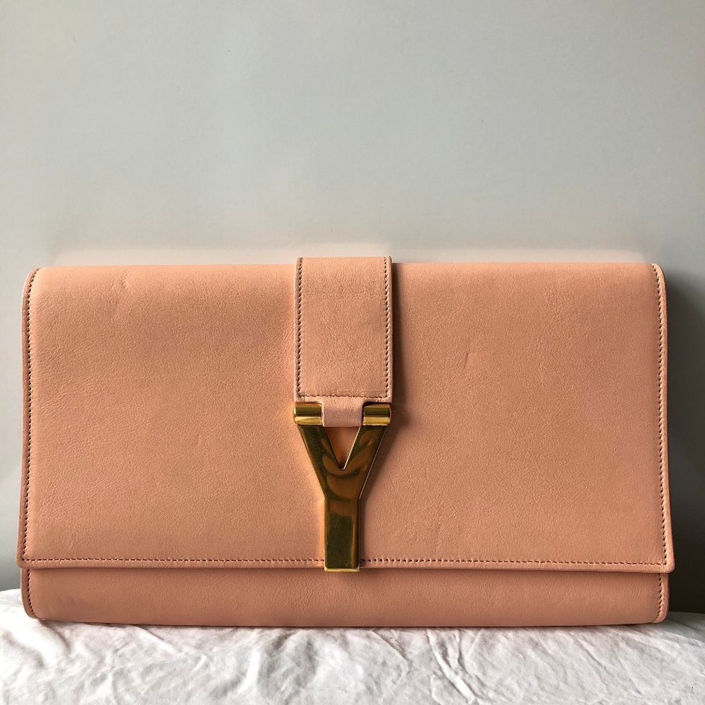 YSL Pink Clutch